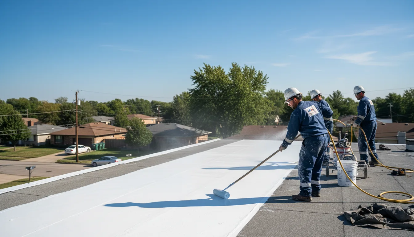 Commercial roof coating in Grace, MS near me